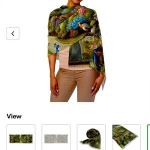 Colorful Peacock Scarf